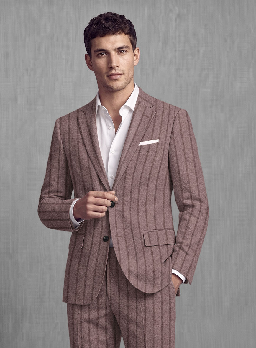 Sartori Zeno Cassis Bold Stripe Soft Tweed Jacket - StudioSuits