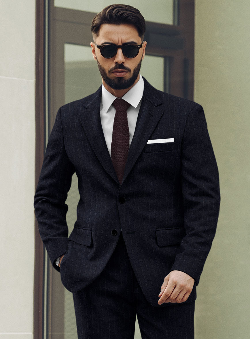 Sartori Ariadna Blue Stripe Soft Tweed Jacket - StudioSuits