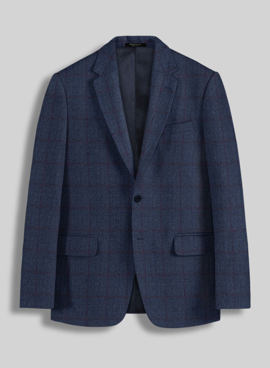Sartori Franca Blue Check Soft Tweed Jacket - StudioSuits