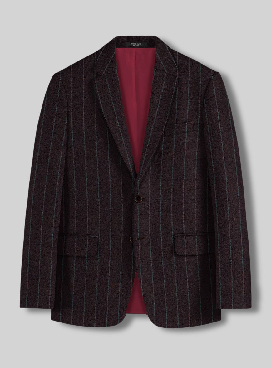 Sartori Fulgencia Dark Wine Soft Tweed Jacket - StudioSuits