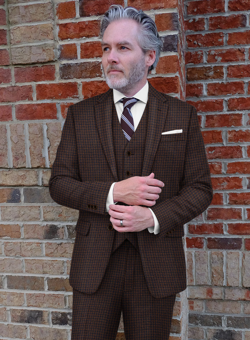 Sartori Petronila Brown Check Soft Tweed Jacket - StudioSuits