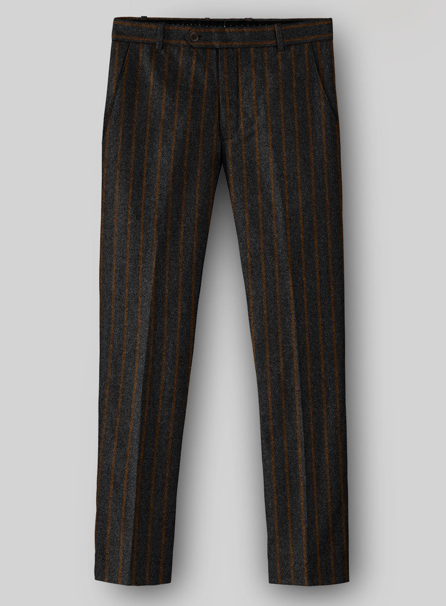 Sartori Antonia Charcoal Soft Tweed Pants - StudioSuits