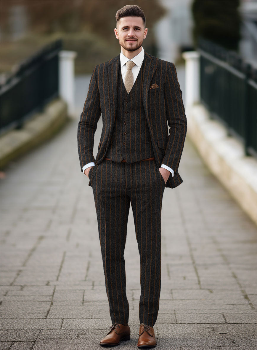 Sartori Antonia Charcoal Soft Tweed Suit – StudioSuits