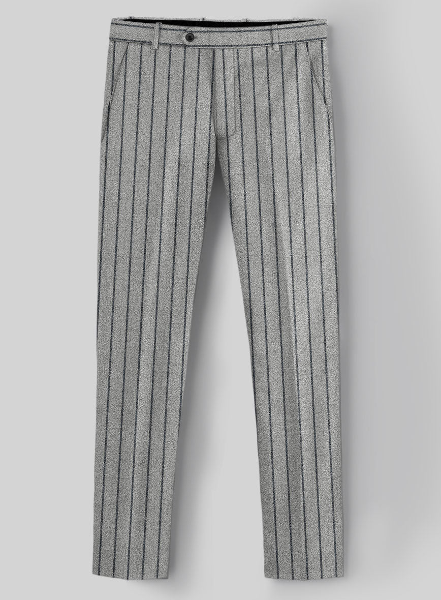 Sartori Orietta Gray Soft Tweed Pants - StudioSuits