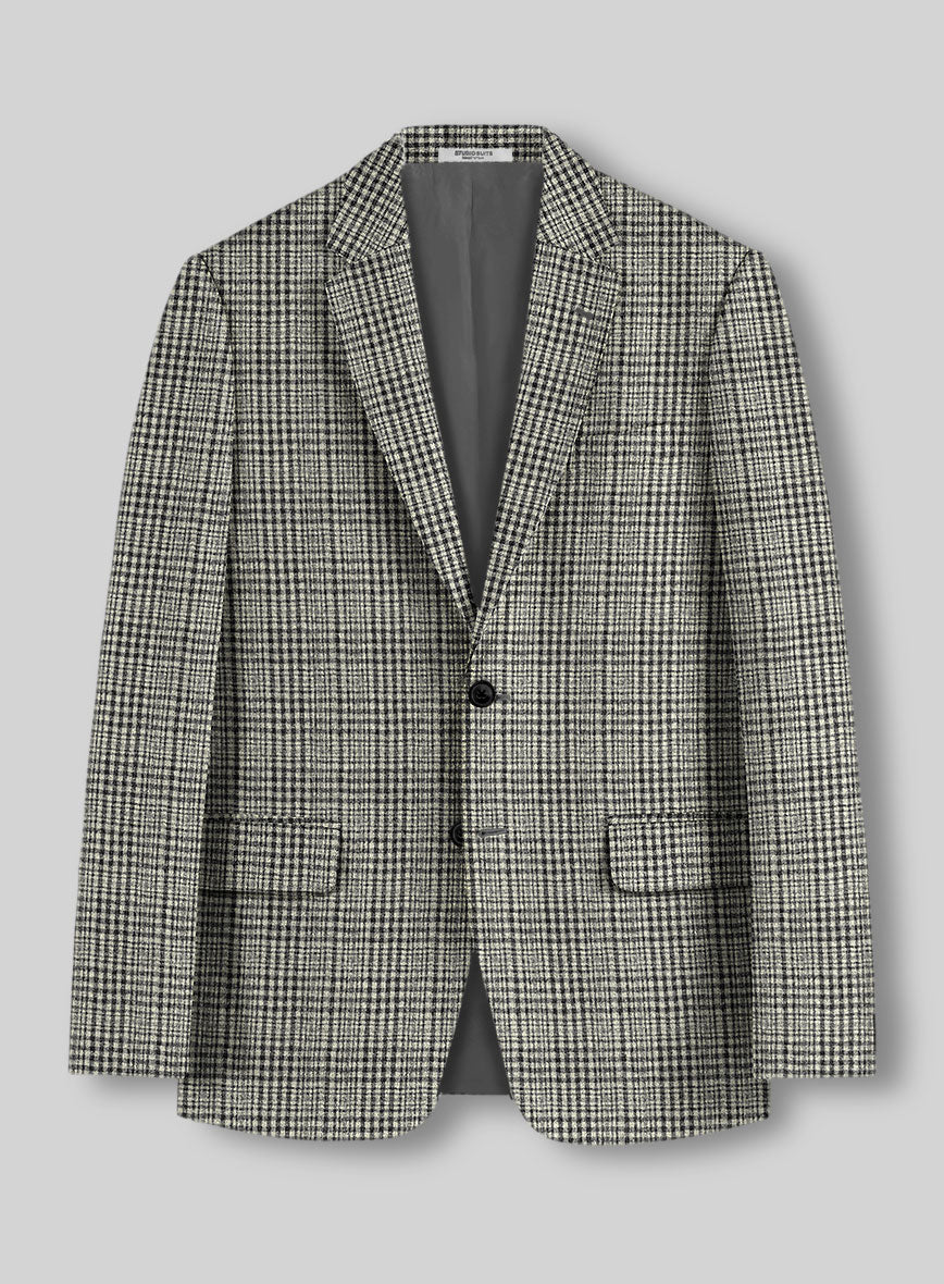 Sartori Spartaco Black Check Soft Tweed Jacket - StudioSuits