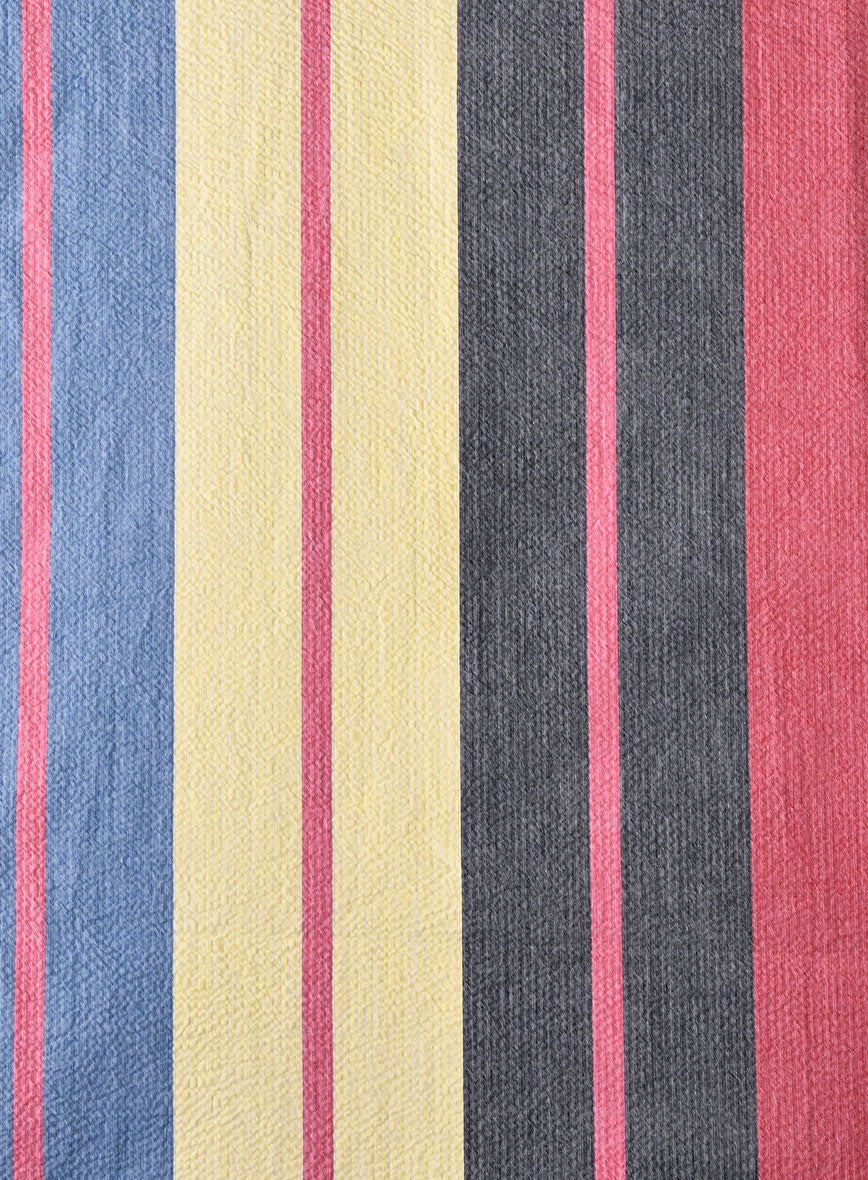 Savile Stripe Cotton Shirt - StudioSuits
