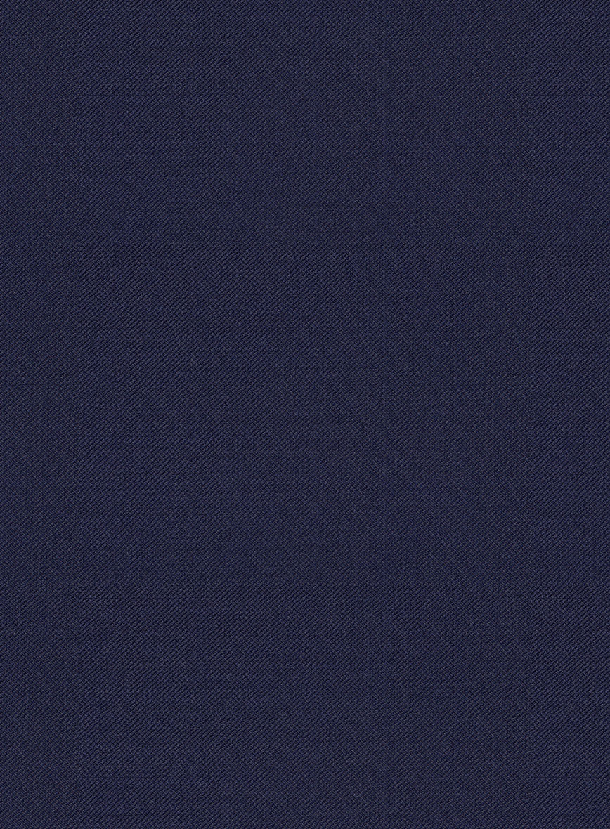 Scabal Alnip Indigo Blue Wool Pants - StudioSuits