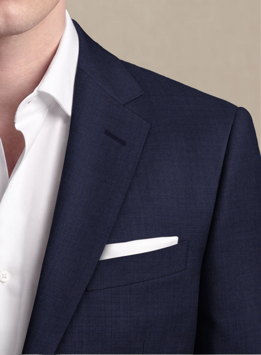 Scabal Alnip Indigo Blue Wool Suit - StudioSuits