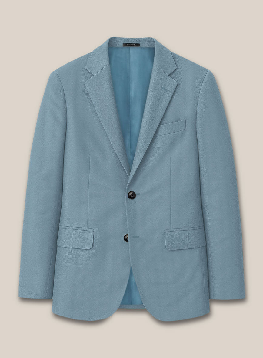 Scabal Antique Blue Wool Jacket - StudioSuits