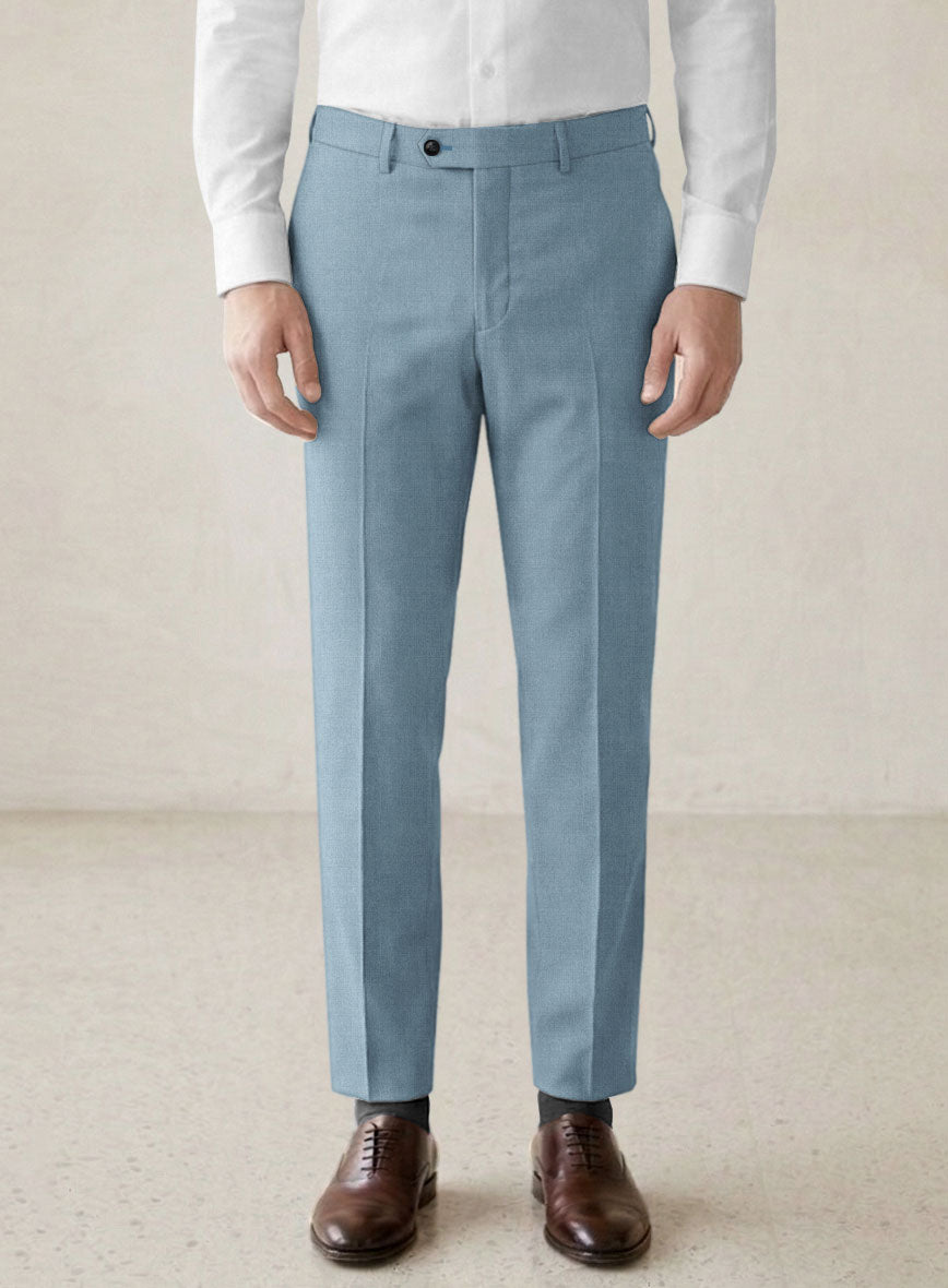 Scabal Antique Blue Wool Suit - StudioSuits