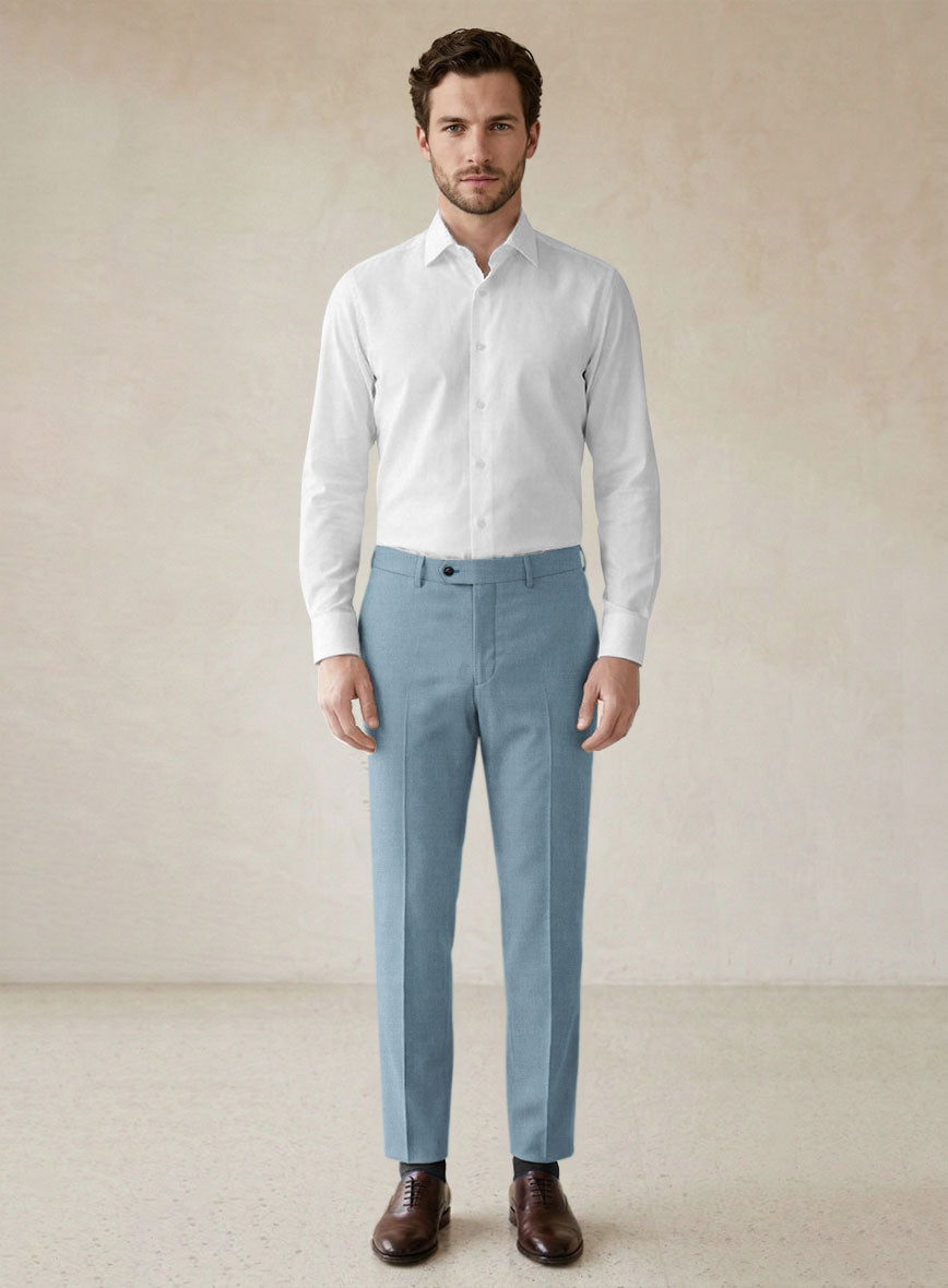 Scabal Antique Blue Wool Suit - StudioSuits