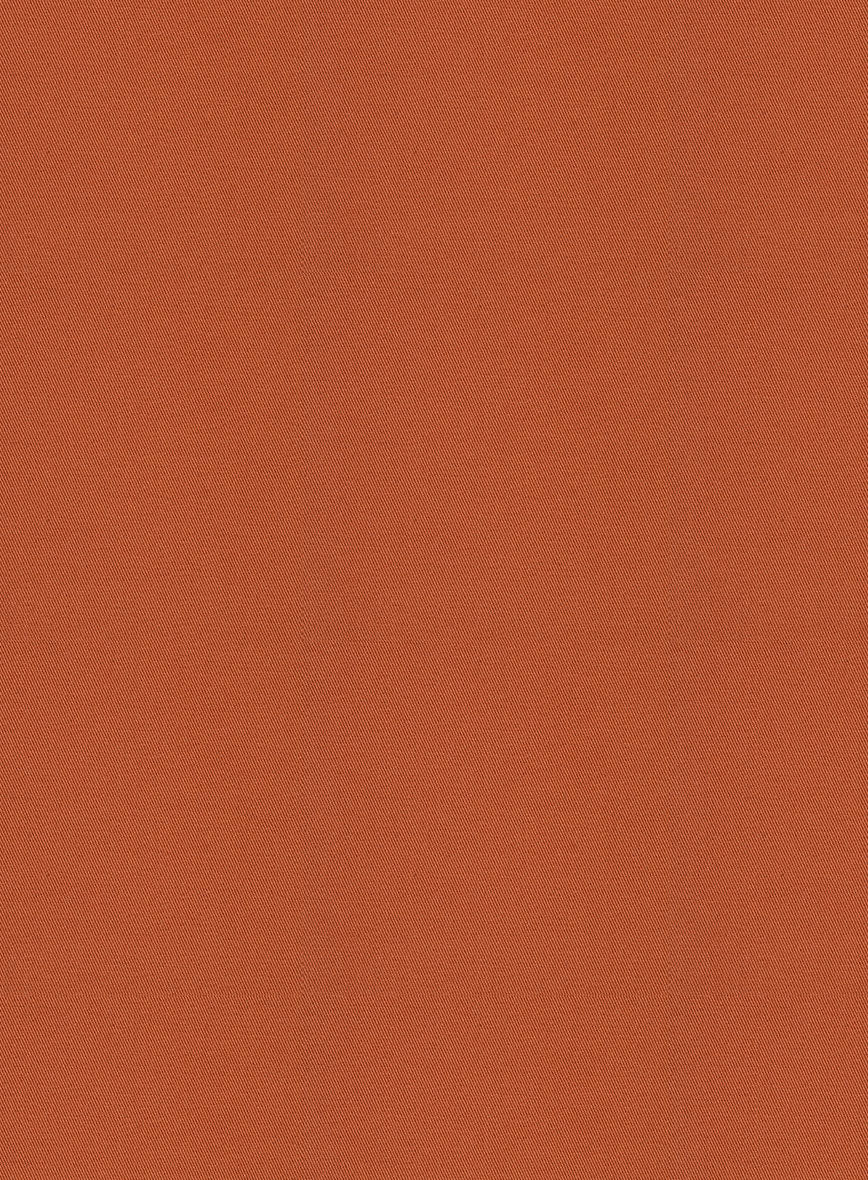 Scabal Burnt Orange Cashmere Cotton Jacket - StudioSuits