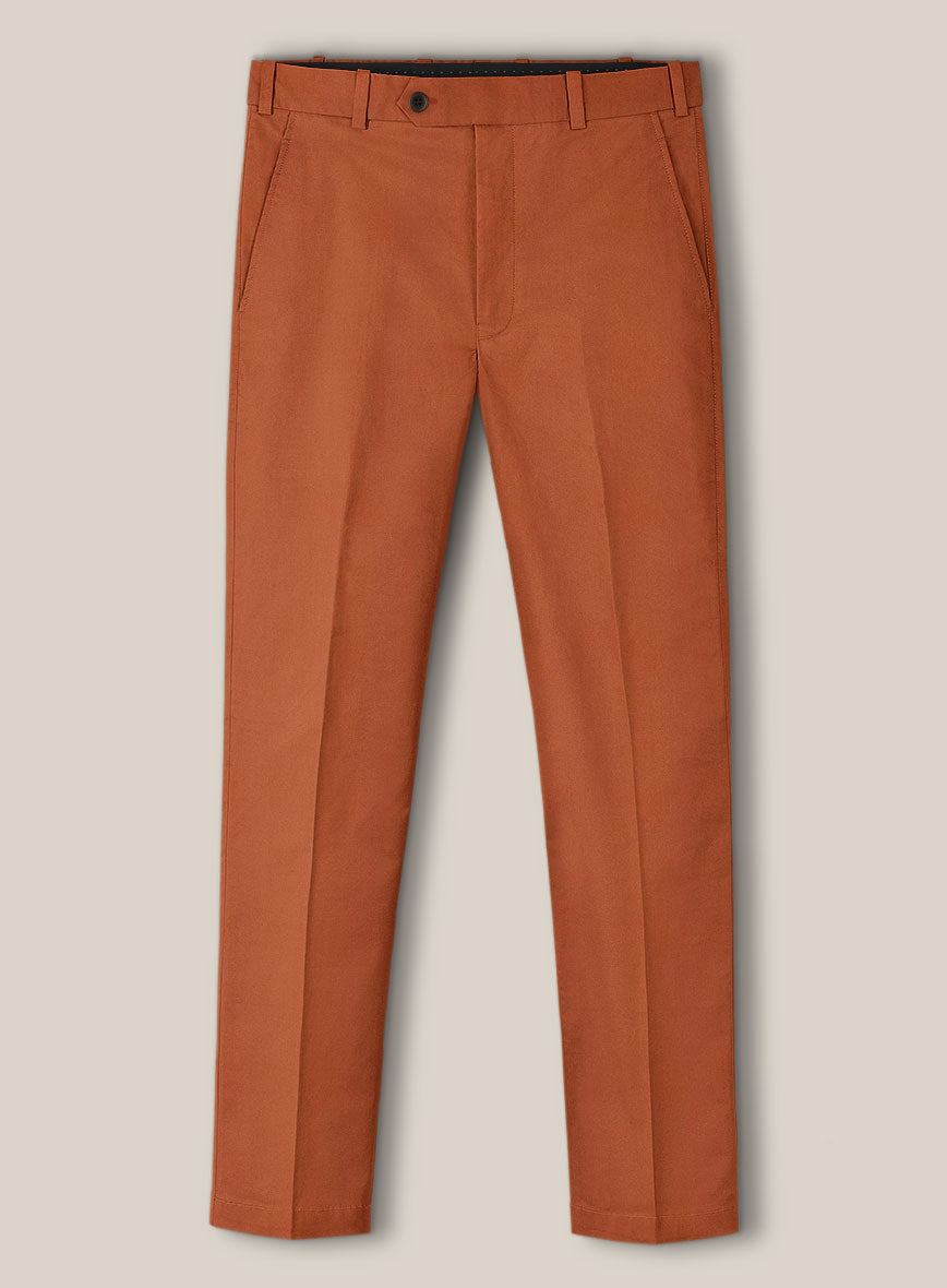 Scabal Burnt Orange Cashmere Cotton Suit - StudioSuits