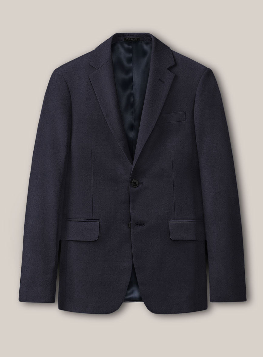 Scabal Ceslas Midnight Blue Wool Jacket - StudioSuits