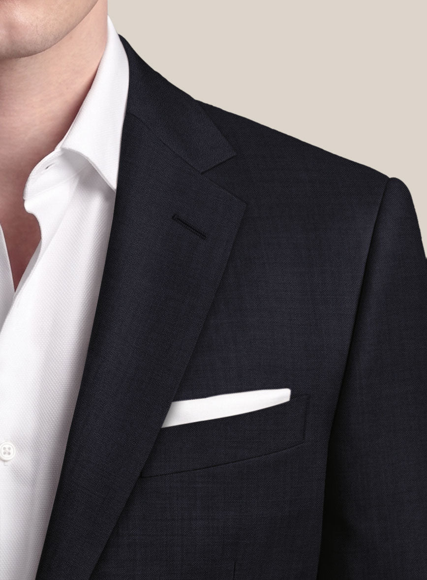 Scabal Ceslas Midnight Blue Wool Jacket - StudioSuits