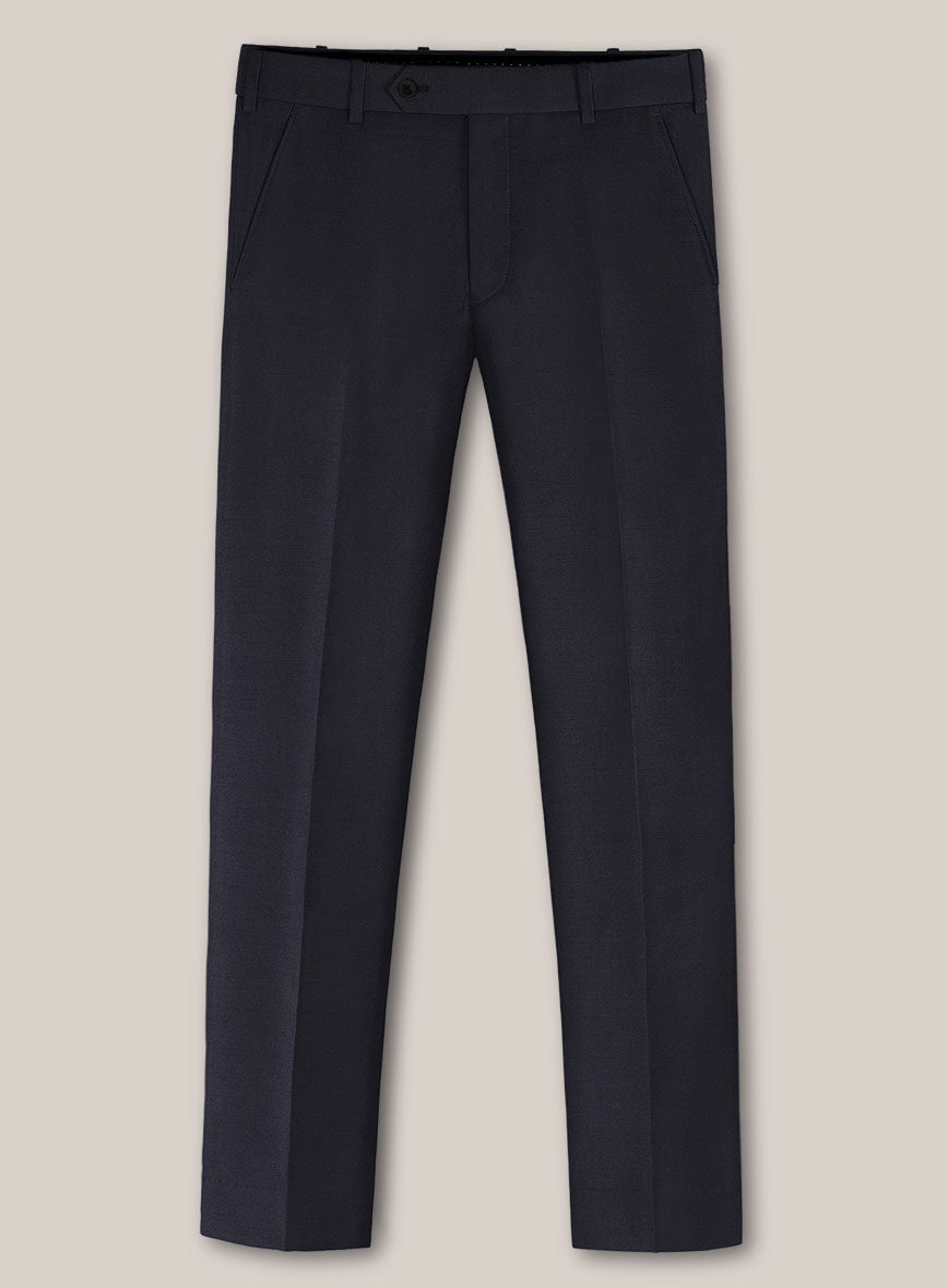 Scabal Ceslas Midnight Blue Wool Pants - StudioSuits