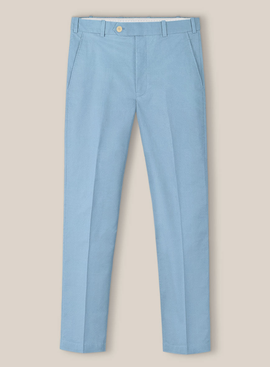 Scabal Cornflower Blue Cashmere Cotton Suit - StudioSuits