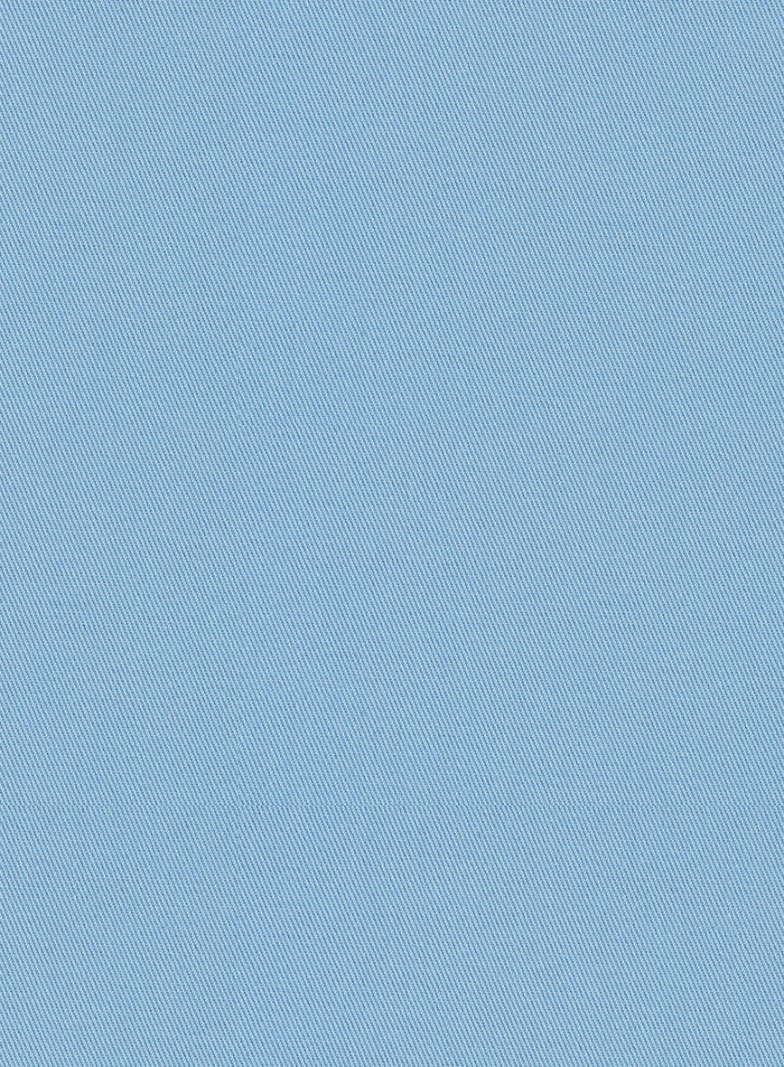 Scabal Cornflower Blue Cashmere Cotton Suit - StudioSuits