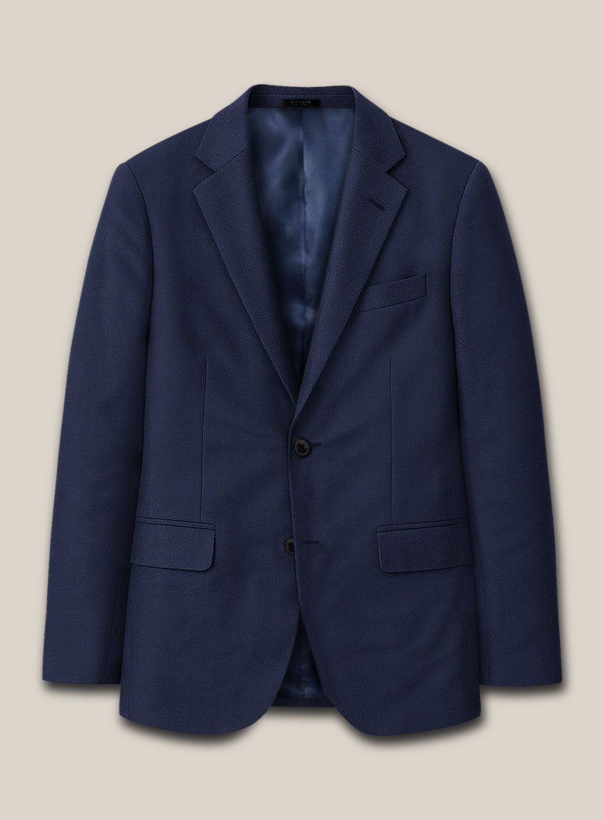 Scabal Cosmopolitan Bottle Blue Wool Jacket - StudioSuits
