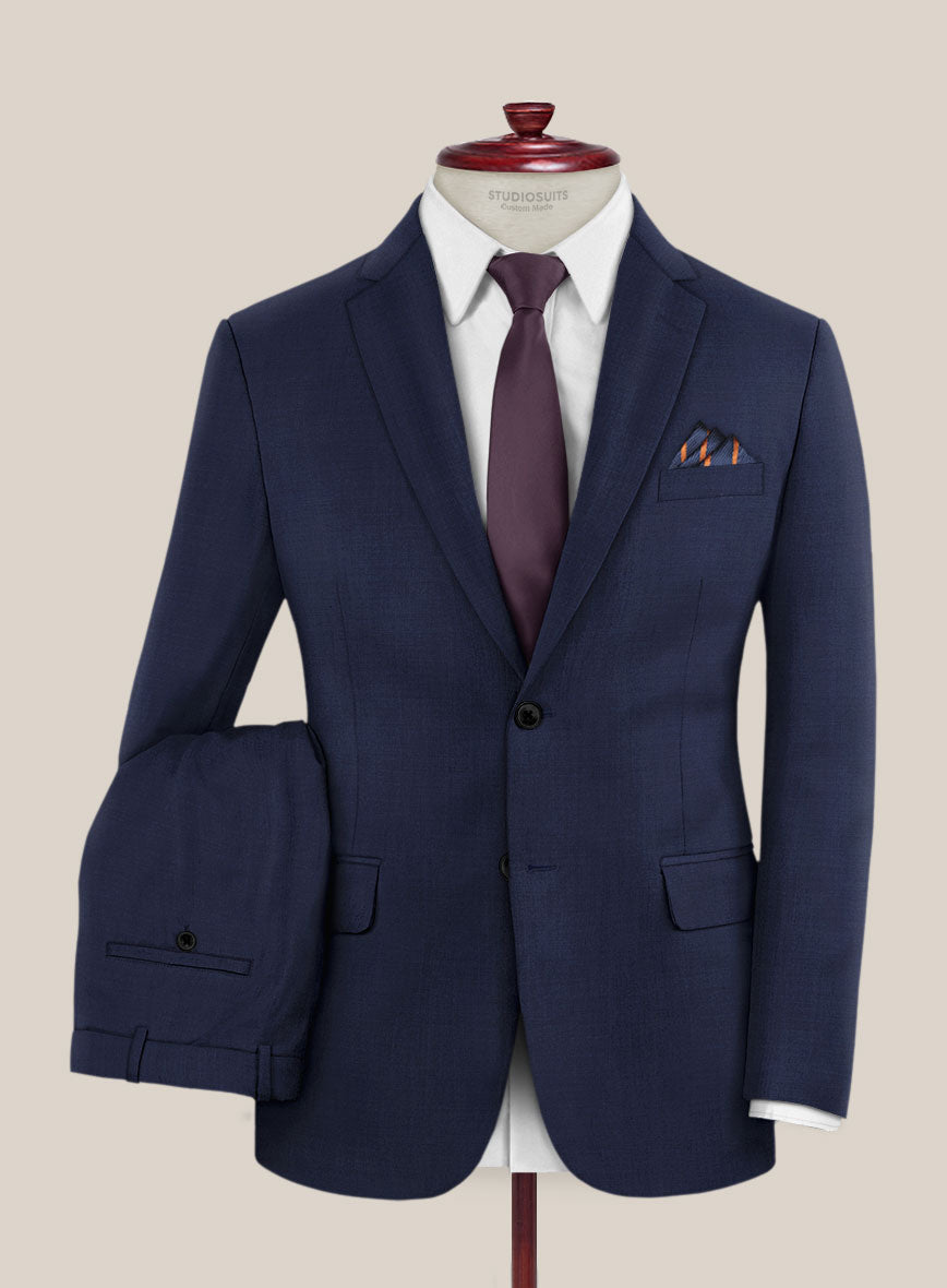 Scabal Cosmopolitan Bottle Blue Wool Suit - StudioSuits