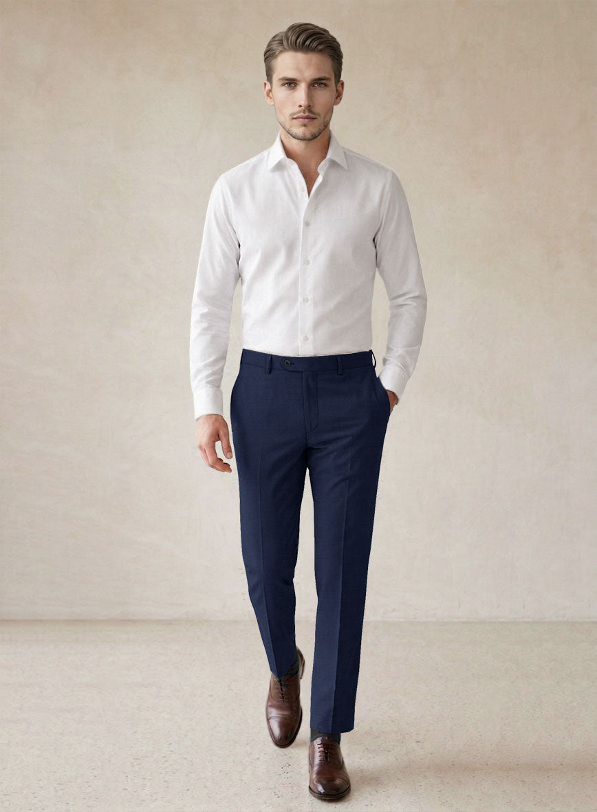 Scabal Cosmopolitan Bottle Blue Wool Suit - StudioSuits