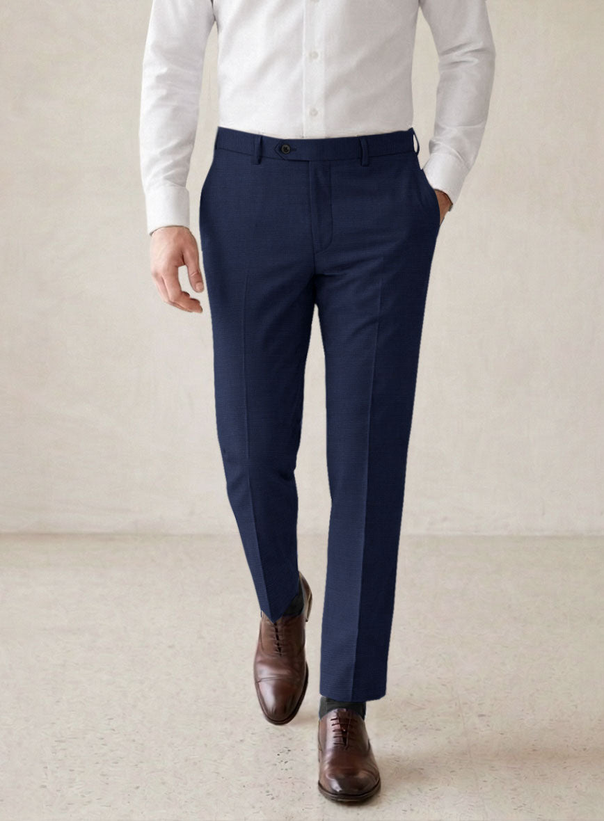 Scabal Cosmopolitan Bottle Blue Wool Suit - StudioSuits