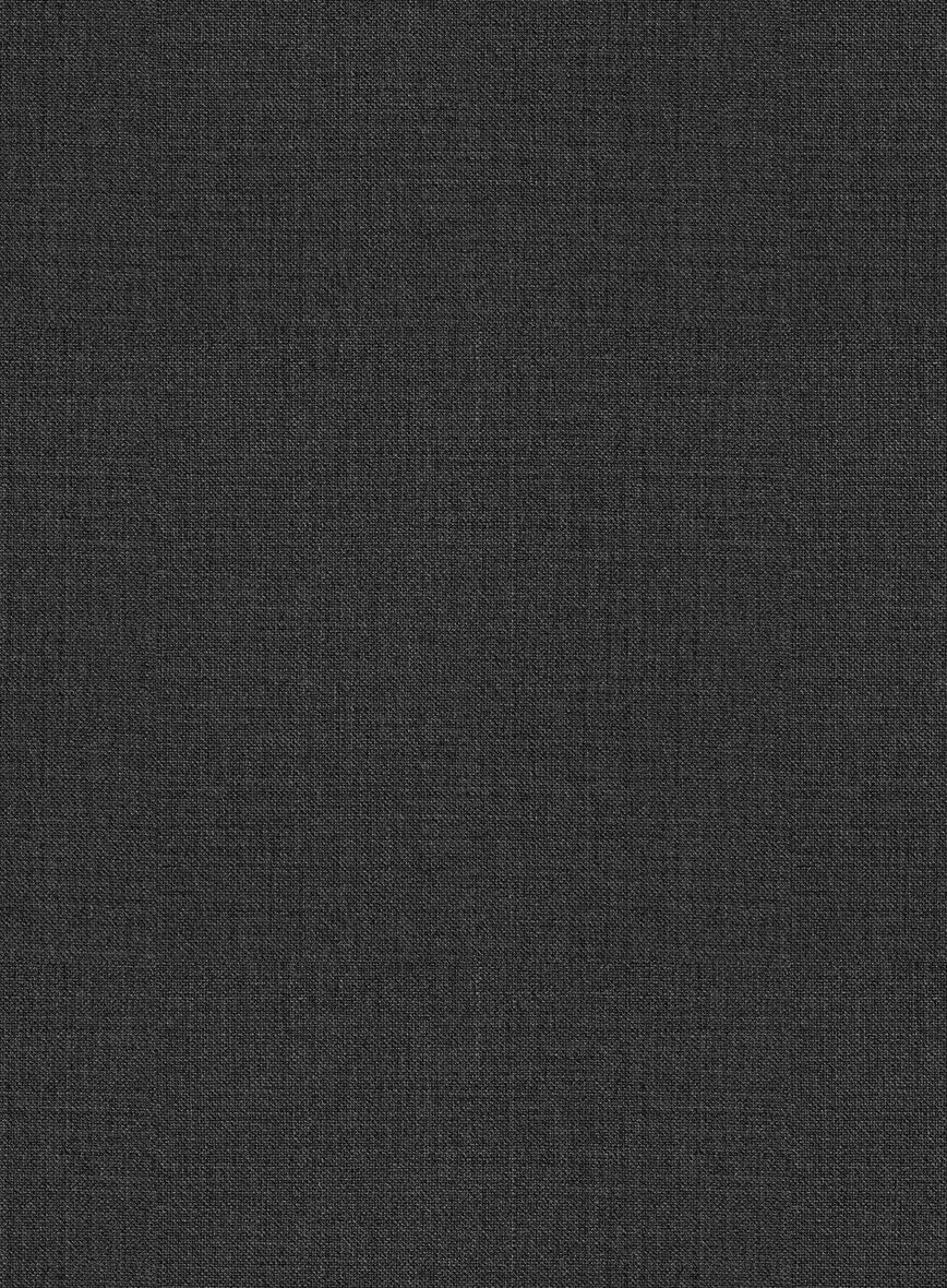 Scabal Cosmopolitan Charcoal Wool Pants - StudioSuits