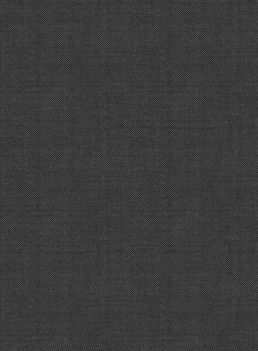 Scabal Cosmopolitan Dark Gray Wool Pants - StudioSuits