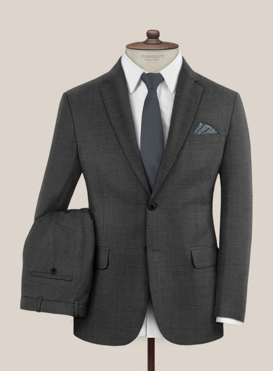 Scabal Cosmopolitan Dark Gray Wool Suit - StudioSuits