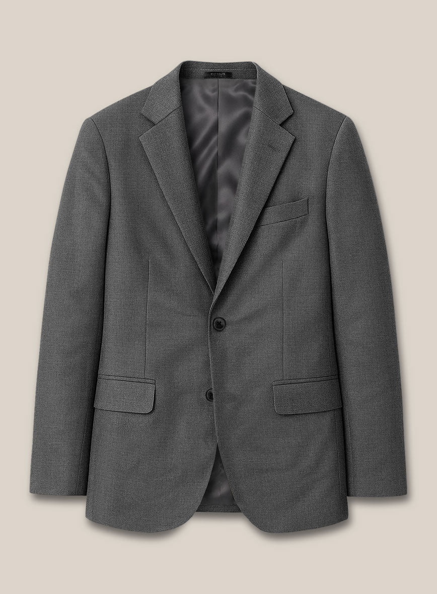 Scabal Cosmopolitan Gray Wool Jacket - StudioSuits