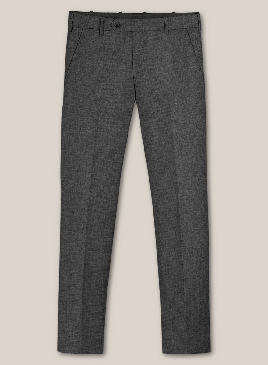 Scabal Cosmopolitan Gray Wool Pants - StudioSuits
