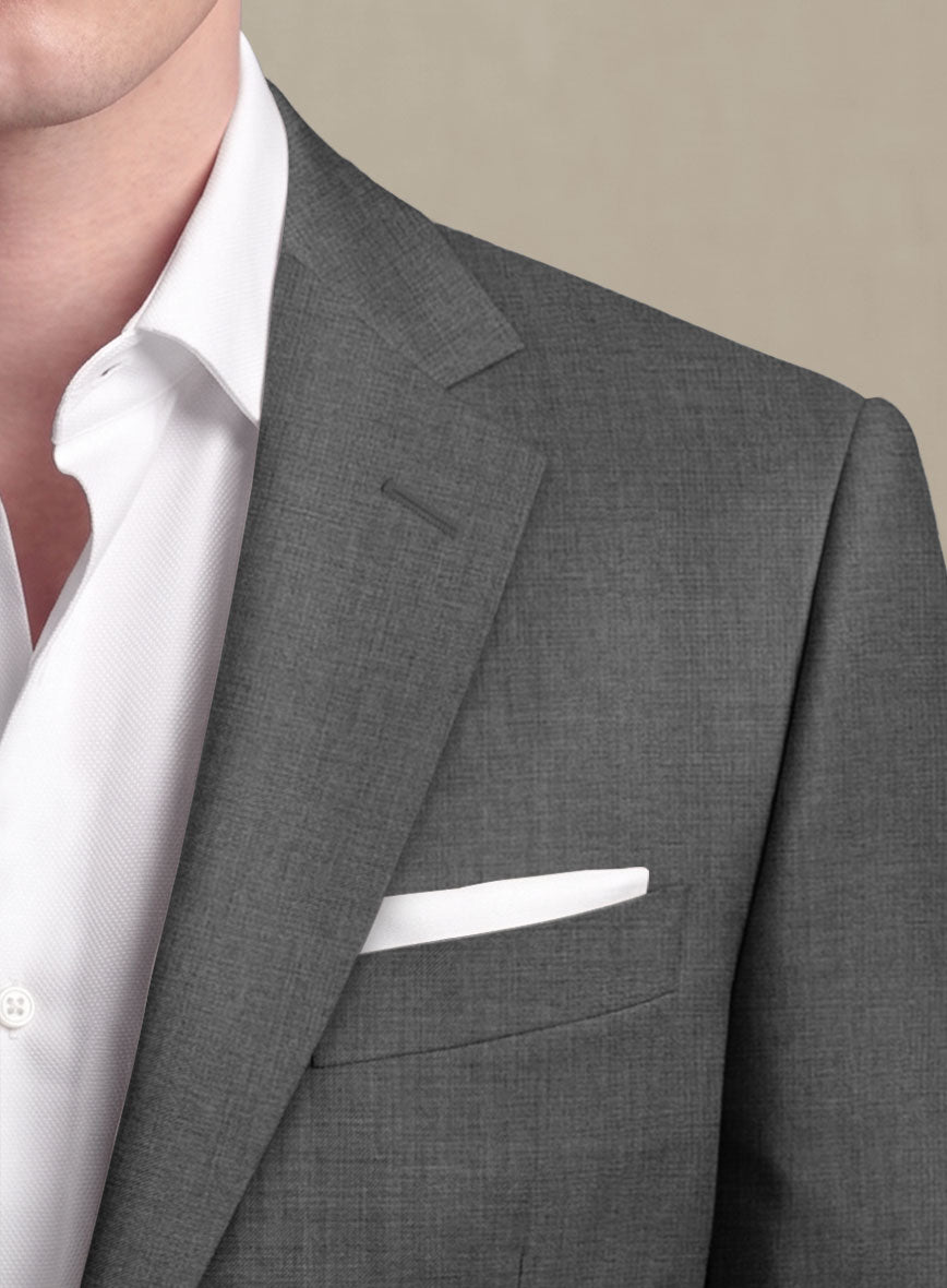 Scabal Cosmopolitan Gray Wool Suit - StudioSuits