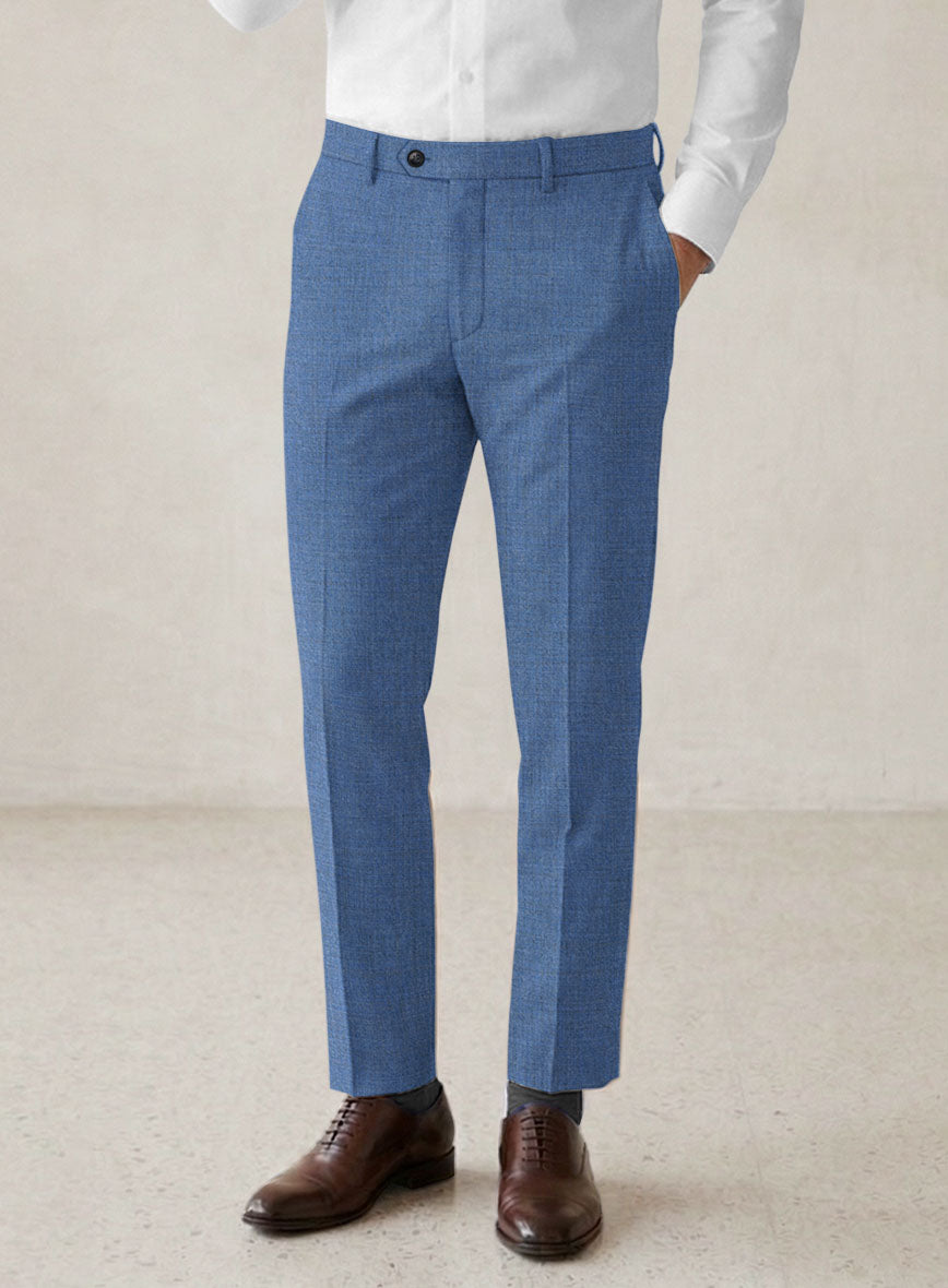 Scabal Cosmopolitan Imperial Blue Wool Suit - StudioSuits