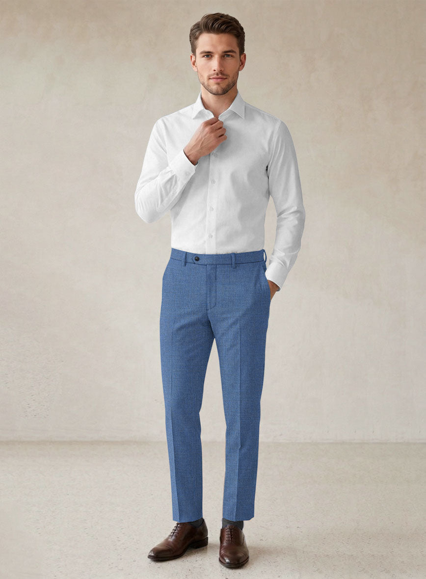 Scabal Cosmopolitan Imperial Blue Wool Suit - StudioSuits