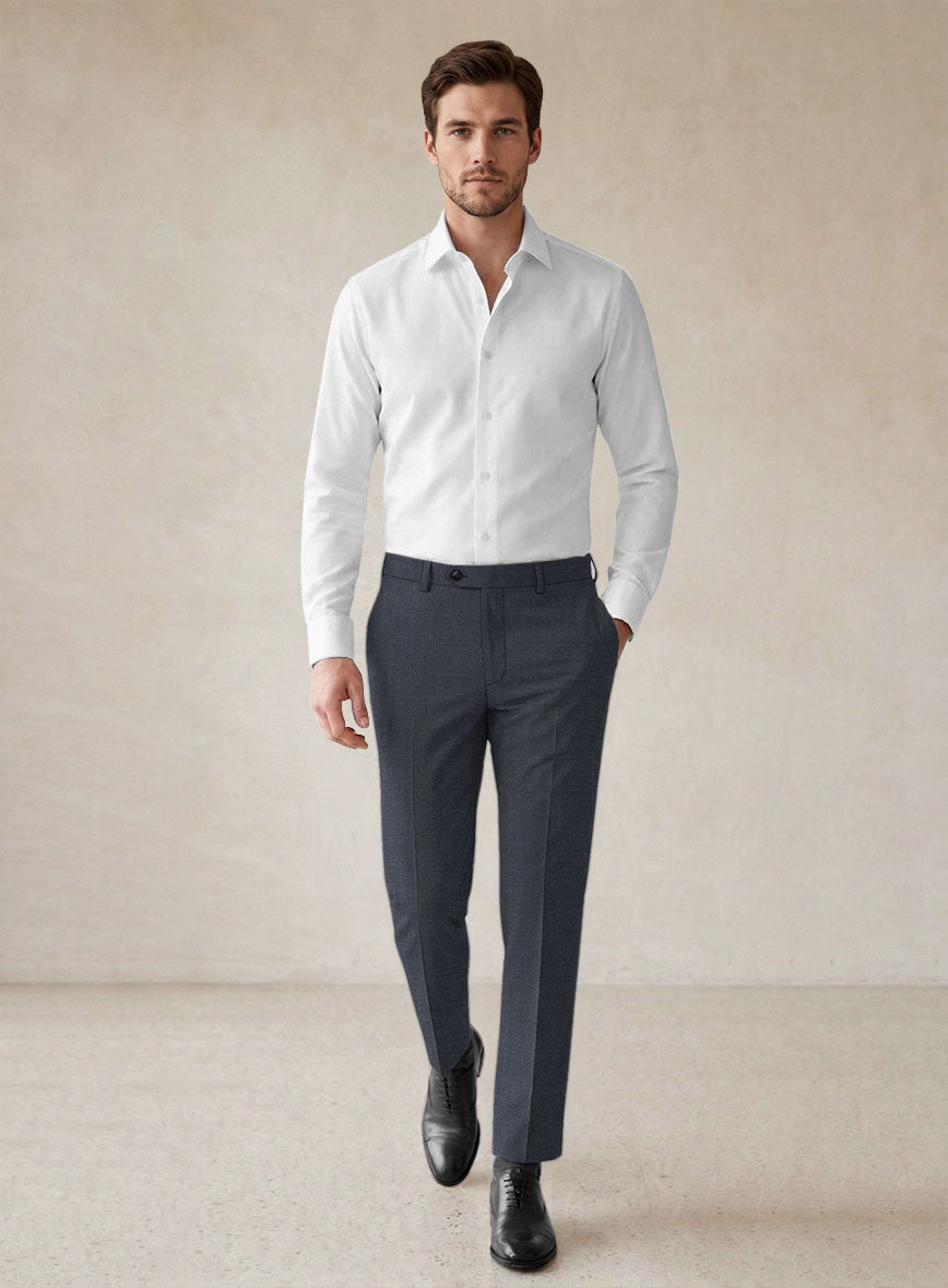 Scabal Cosmopolitan Indigo Blue Wool Suit - StudioSuits