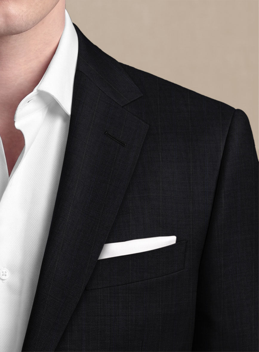 Scabal Cosmopolitan Stripe Gosti Blue Wool Suit - StudioSuits