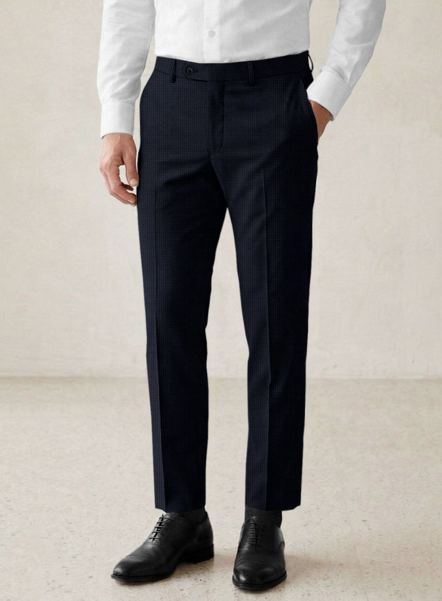 Scabal Cosmopolitan Varlli Blue Wool Suit - StudioSuits