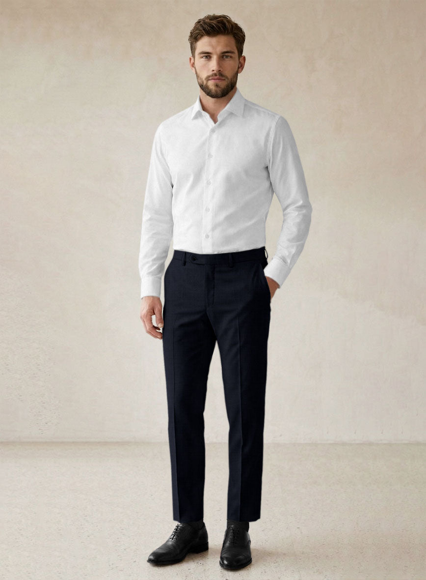 Scabal Cosmopolitan Varlli Blue Wool Suit - StudioSuits