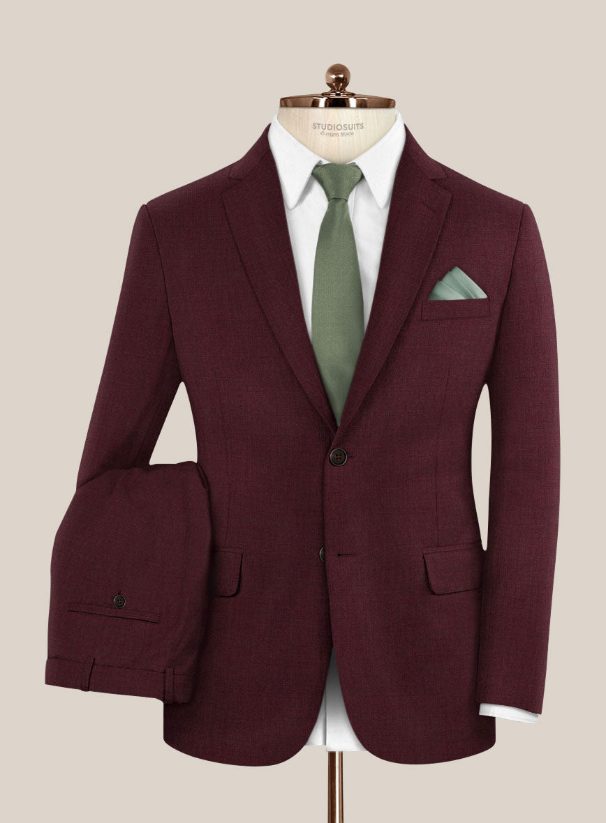 Scabal Cosmopolitan Wine Wool Suit – StudioSuits