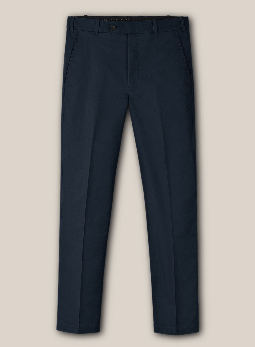 Scabal Dark Navy Cashmere Cotton Suit - StudioSuits