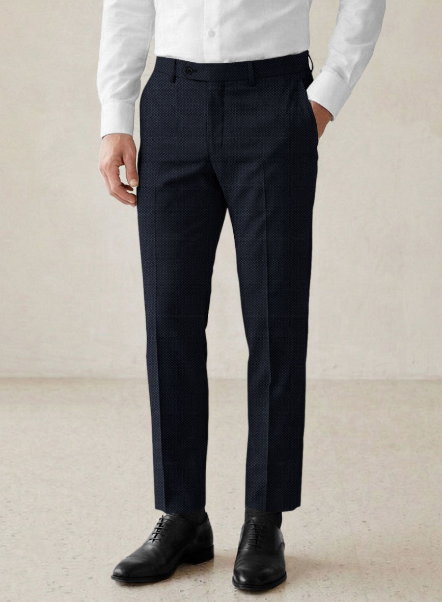 Scabal Drian Blue Wool Suit - StudioSuits