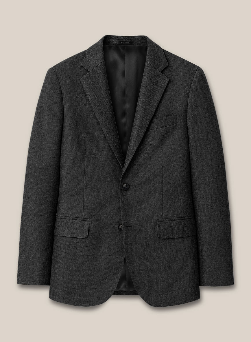 Scabal Ferbi Dark Gray Wool Suit - StudioSuits