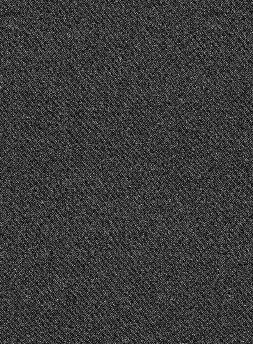 Scabal Ferbi Dark Gray Wool Pants - StudioSuits