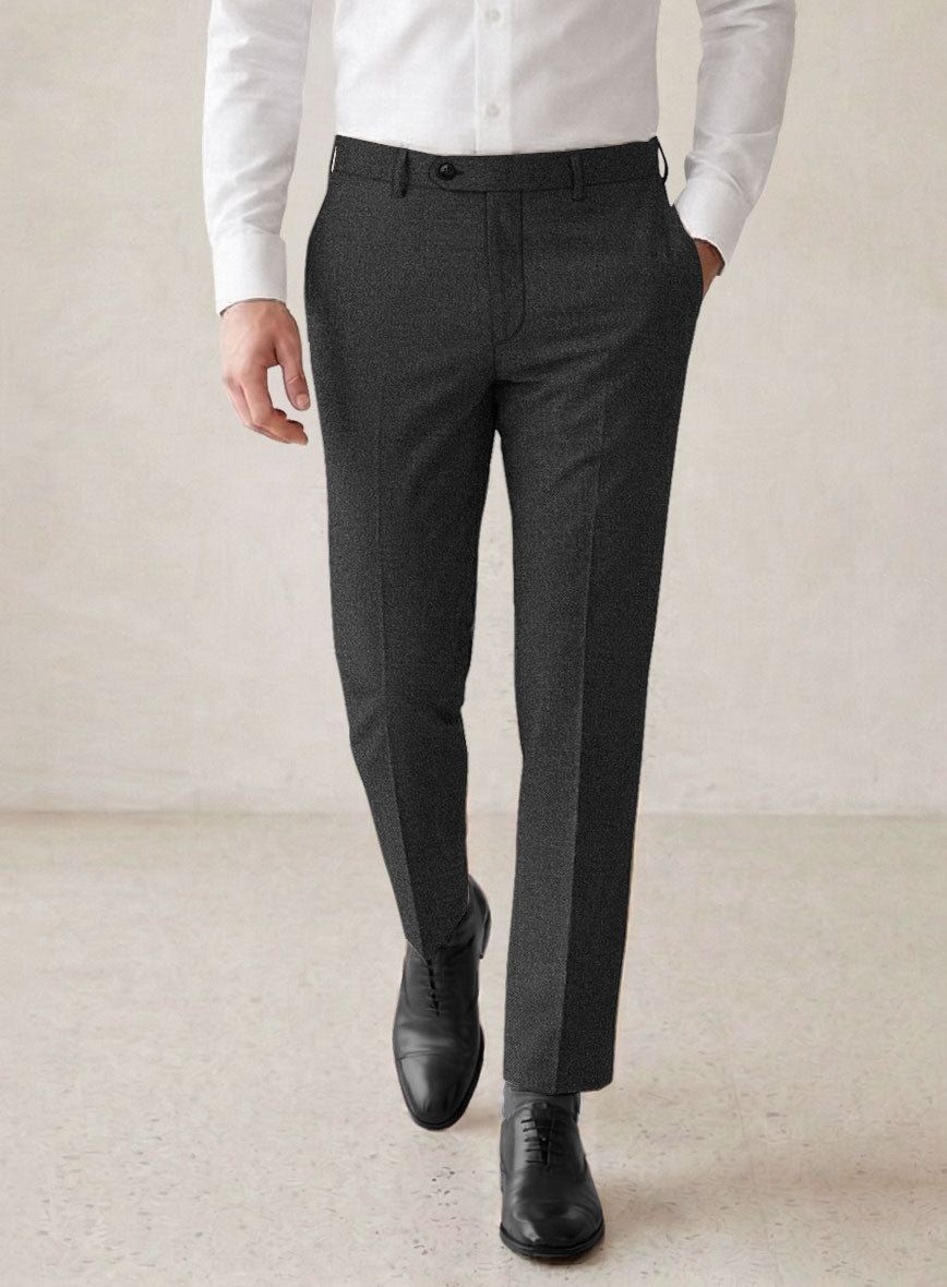Scabal Ferbi Dark Gray Wool Suit - StudioSuits