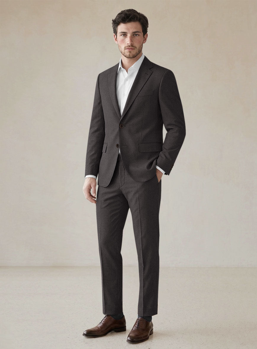 Scabal Gaci Brown Wool Suit - StudioSuits