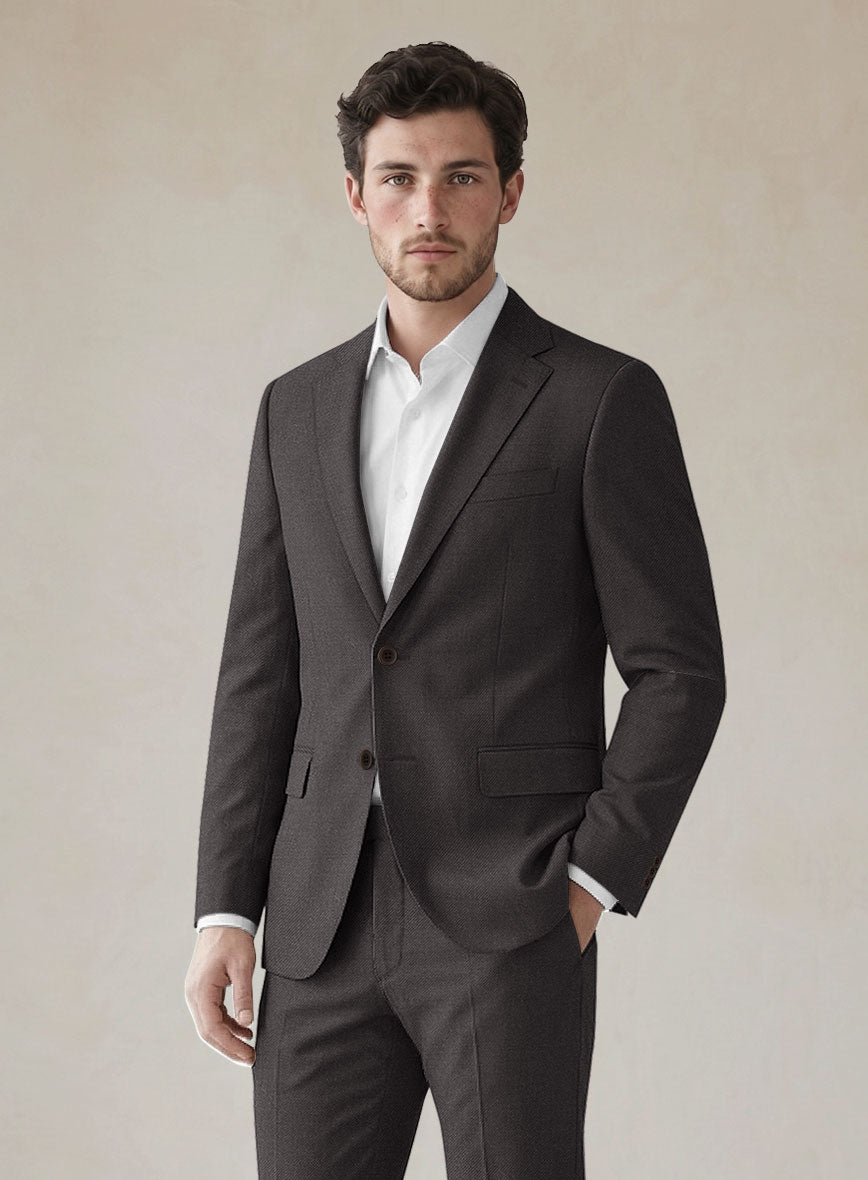 Scabal Gaci Brown Wool Suit - StudioSuits