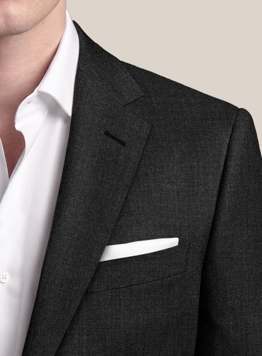 Scabal Gilbe Twill Charcoal Wool Suit - StudioSuits