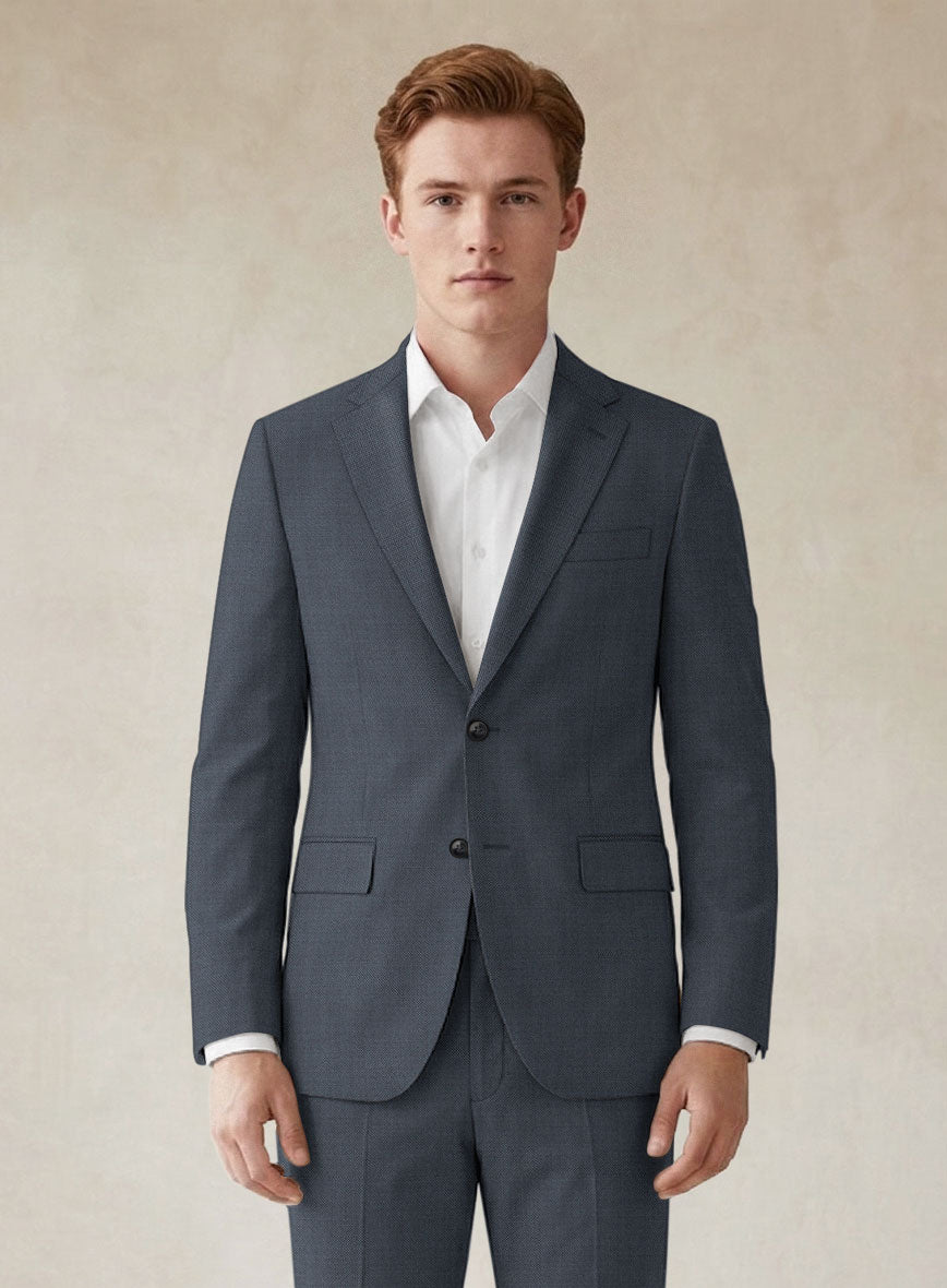 Scabal Isin Twill Blue Wool Suit - StudioSuits