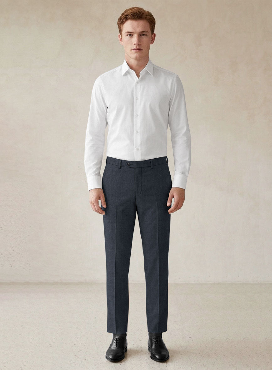 Scabal Isin Twill Blue Wool Suit - StudioSuits