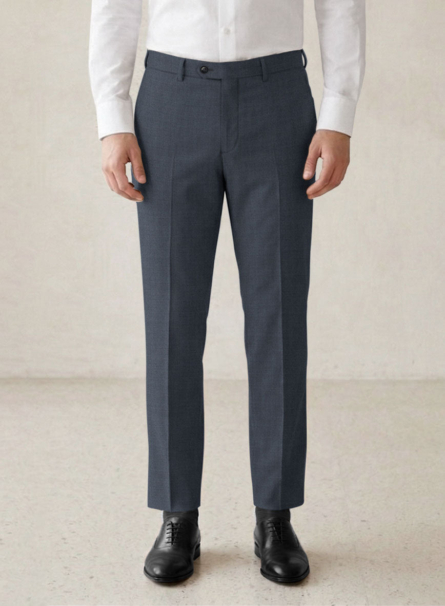 Scabal Isin Twill Blue Wool Suit - StudioSuits